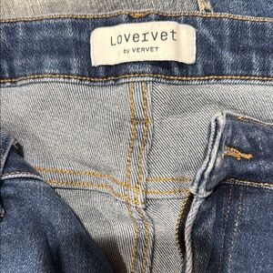 VERVET BY FLYING MONKEY Blue Straight Leg Jeans